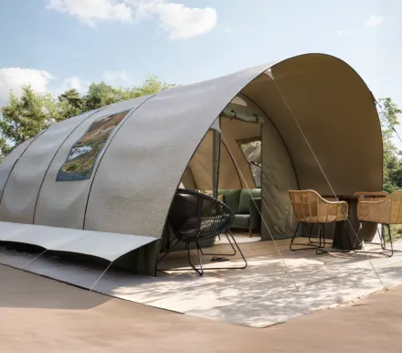 Visualisatie Dune Tent Deluxe op Camping Bakkum