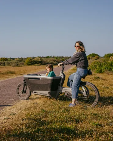 Bakfiets duinen staand