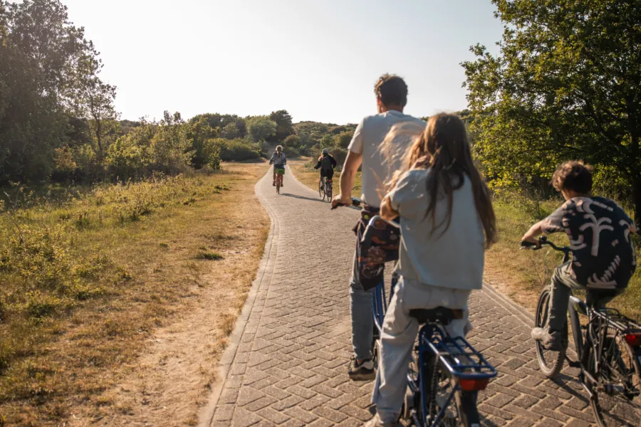 Fietsen door de duinen